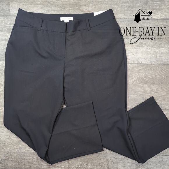 Liz Claiborne Petite Audra Curvy Trouser Pants Size 12PS - Picture 1 of 6